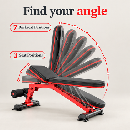 Bench adjustment with brighter background