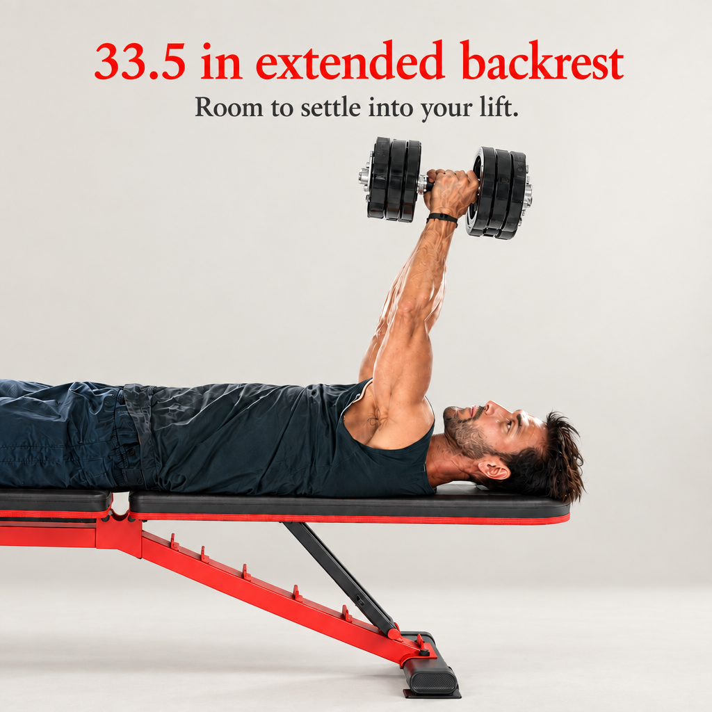 Extended backrest with brighter background