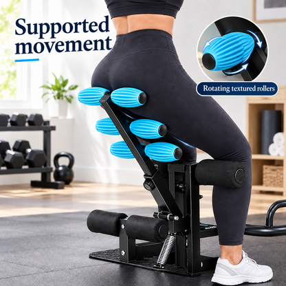 Supported movement image with Palatino and Petrona typography